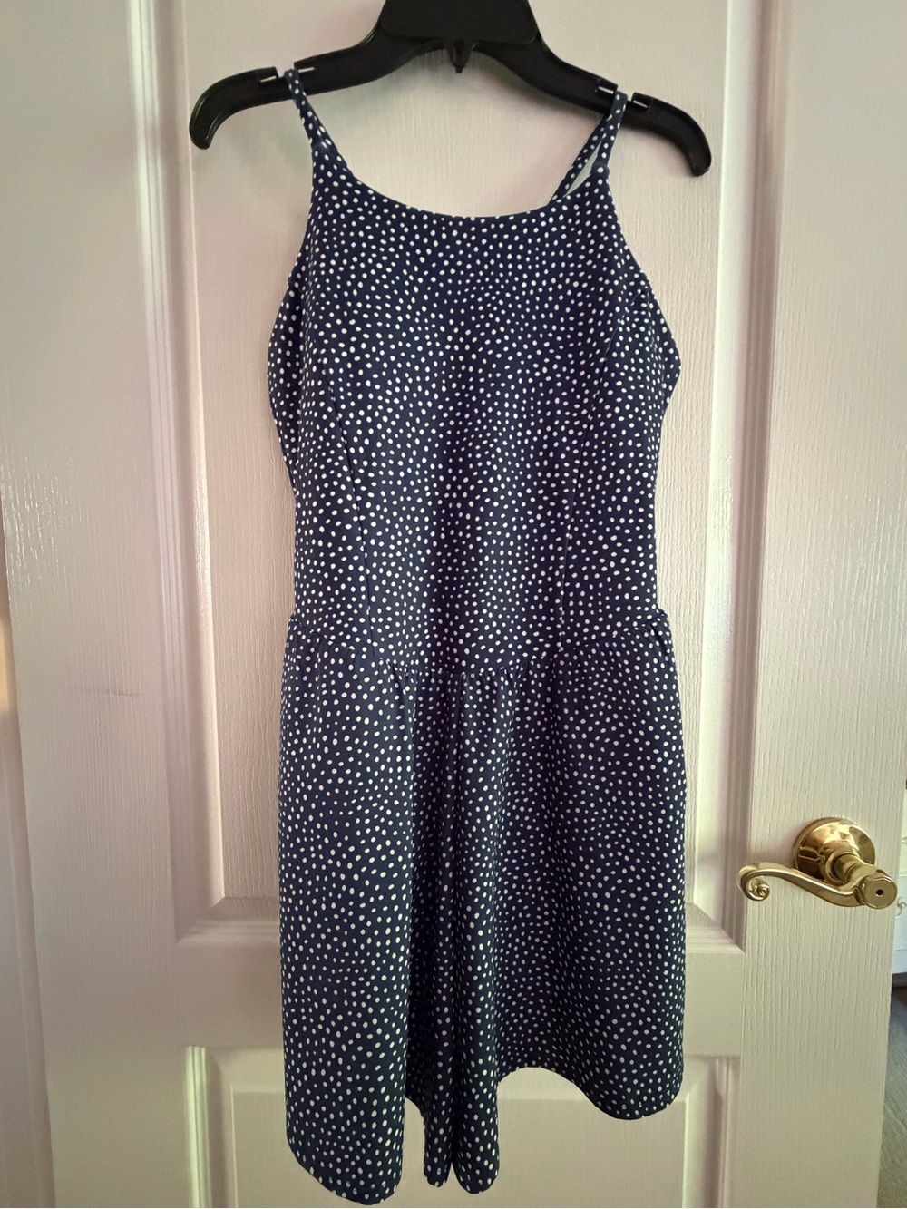all in motion Navy Polka Dot athletic romper